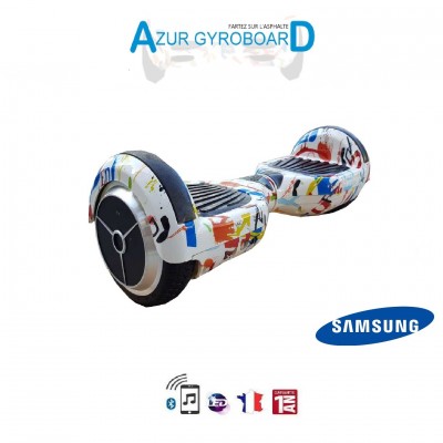 Hoverboard 6.5 pouces HighwayBoard White Graph