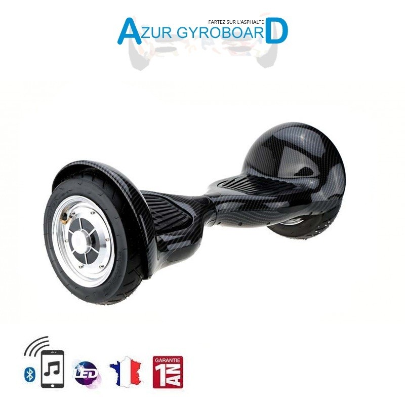 Hoverboard 10 pouces Tout Terrain Carbone AZUR GYROBOARD - Boutique