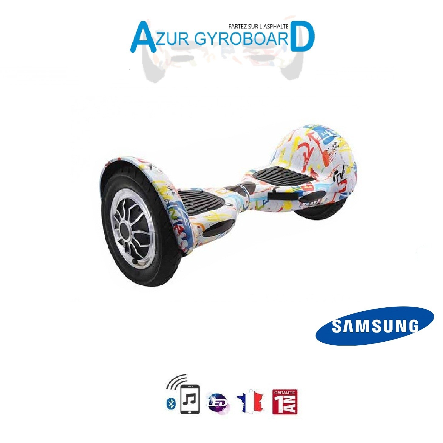 Hoverboard 10 pouces Tout Terrain Couleur