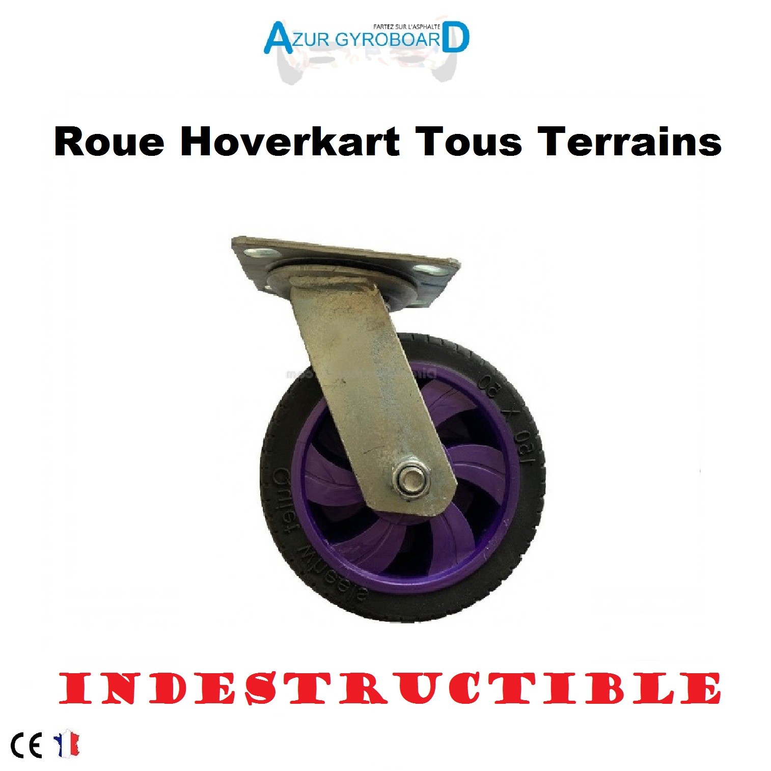 Roue Hoverkart Indestructible tous terrains 