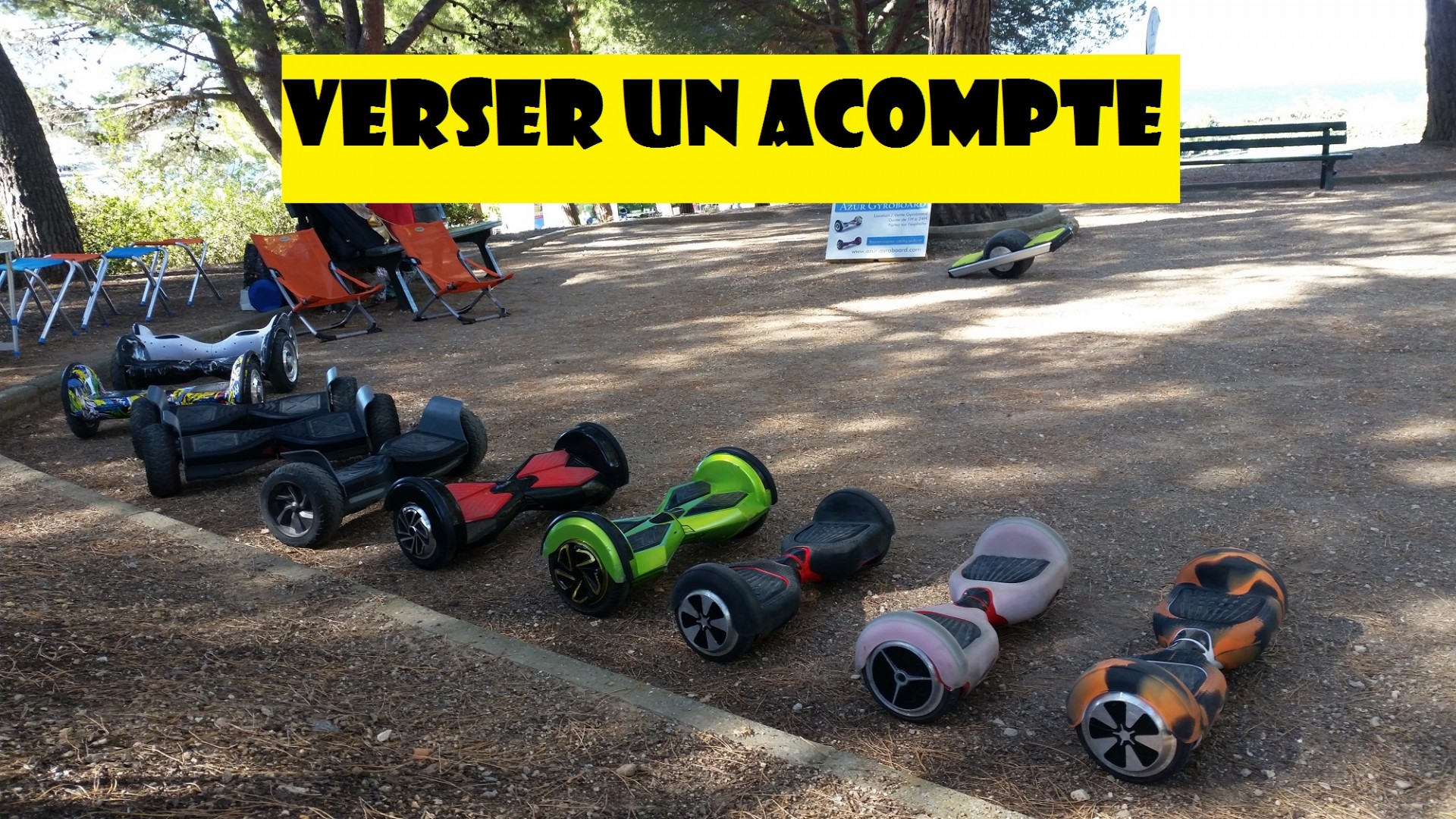 Verser un Acompte Location Hoverboard 