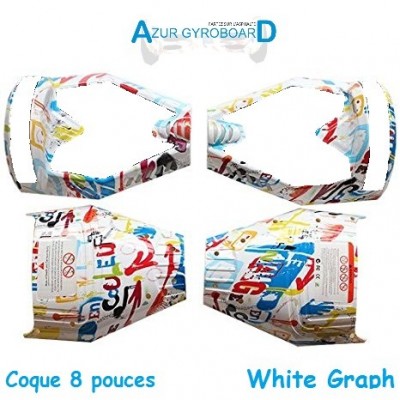 COQUES 8 POUCES HOVERBOARD White Graph
